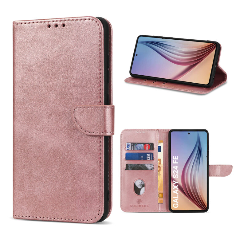 Solidenz bookcase Samsung Galaxy S24 FE - Roségoud