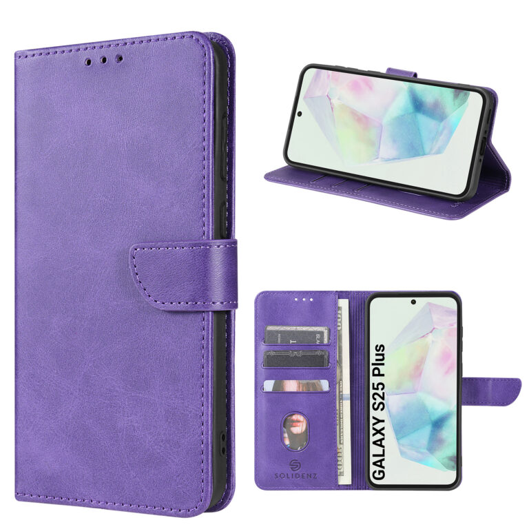 Solidenz bookcase Samsung Galaxy S25 Plus - Paars