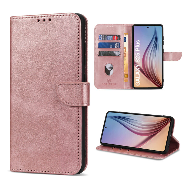 Solidenz bookcase Samsung Galaxy S25 Plus - Roségoud