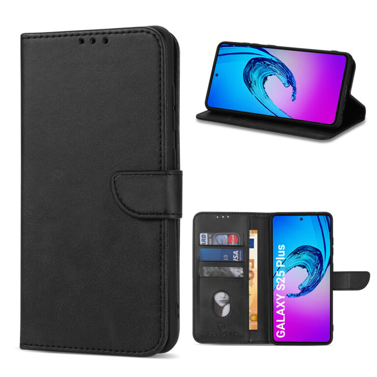 Solidenz bookcase Samsung Galaxy S25 Plus - Zwart