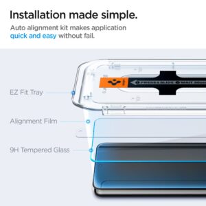 Spigen EZ Fit Screen protector Samsung Galaxy S25 en S24 met installatie tools – 2 Stuks - 6