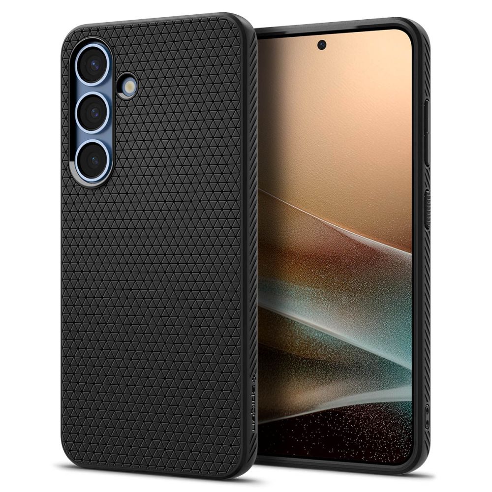 Spigen Liquid Air Samsung Galaxy S25 hoesje - Matte Zwart Main Image