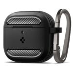 Spigen Rugged Armor AirPods 4 hoesje – Matte Zwart Main Image