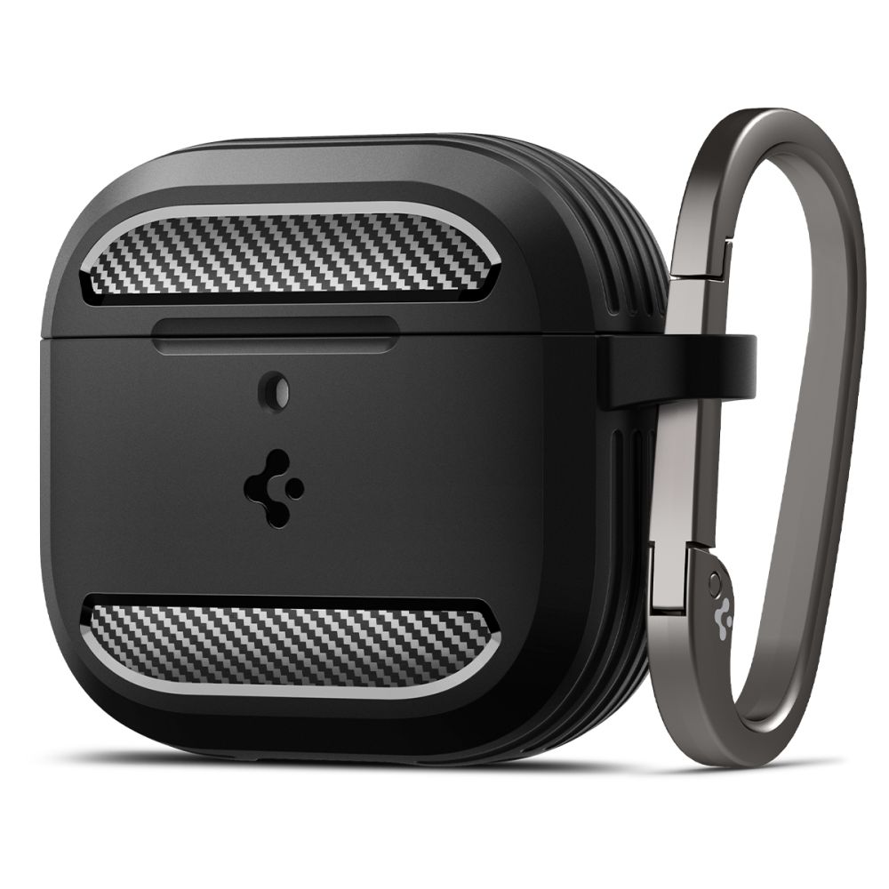 Spigen Rugged Armor AirPods 4 hoesje - Matte Zwart Main Image