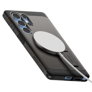 Spigen Tough Armor MagSafe Samsung Galaxy S25 Ultra hoesje – Gunmetal - 8
