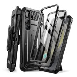 Supcase UB Pro hoesje geschikt voor Samsung Galaxy S25 - Met en zonder screen protector - Zwart