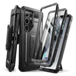 Supcase UB Pro hoesje geschikt voor Samsung Galaxy S25 Ultra - Met en zonder screen protector - Zwart