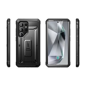 Supcase UB Pro hoesje geschikt voor Samsung Galaxy S25 Ultra - Met en zonder screen protector - Zwart - 1