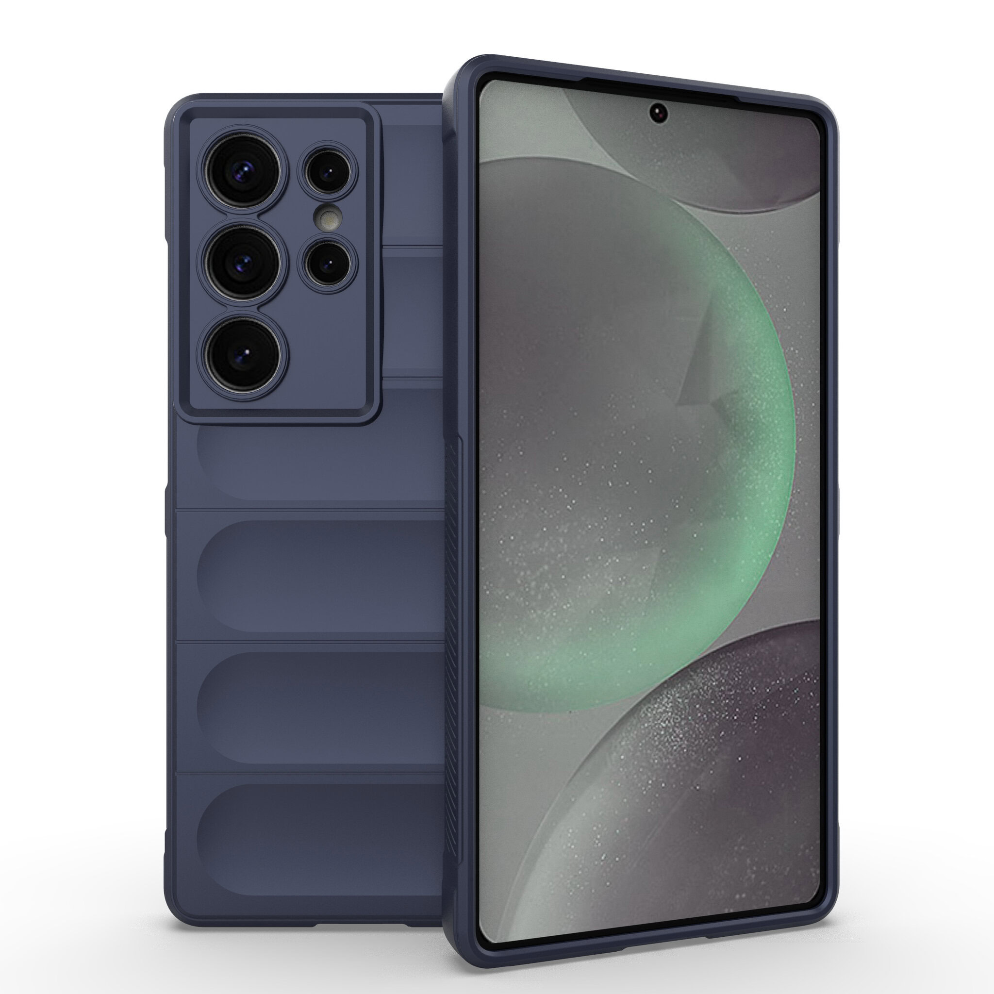 Solidenz AeroGrip Samsung Galaxy S25 Ultra hoesje – Donkerblauw 1