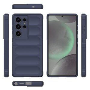 Solidenz AeroGrip Samsung Galaxy S25 Ultra hoesje – Donkerblauw - 1