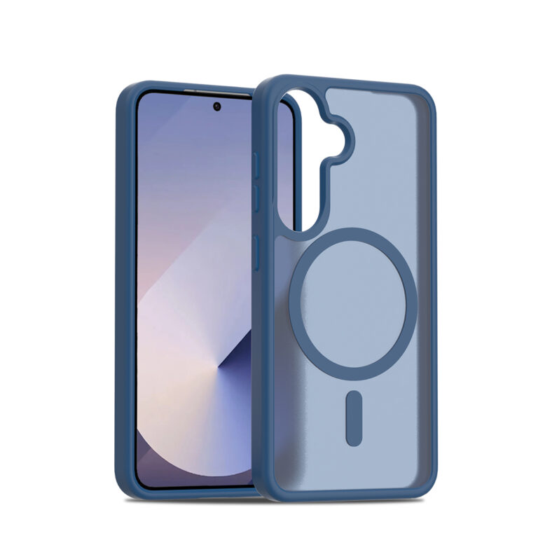 Solidenz FrostMag Samsung Galaxy S25 Plus / S24 Plus hoesje - Donkerblauw