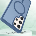 Solidenz FrostMag Samsung Galaxy S25 Ultra hoesje – Donkerblauw - 3