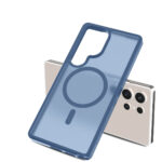 Solidenz FrostMag Samsung Galaxy S25 Ultra hoesje – Donkerblauw - 4