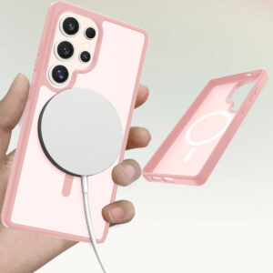 Solidenz FrostMag Samsung Galaxy S25 Ultra hoesje - Roze - 2