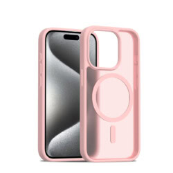 iPhone 15 Pro Max hoesje Solidenz FrostMag MagSafe case roze