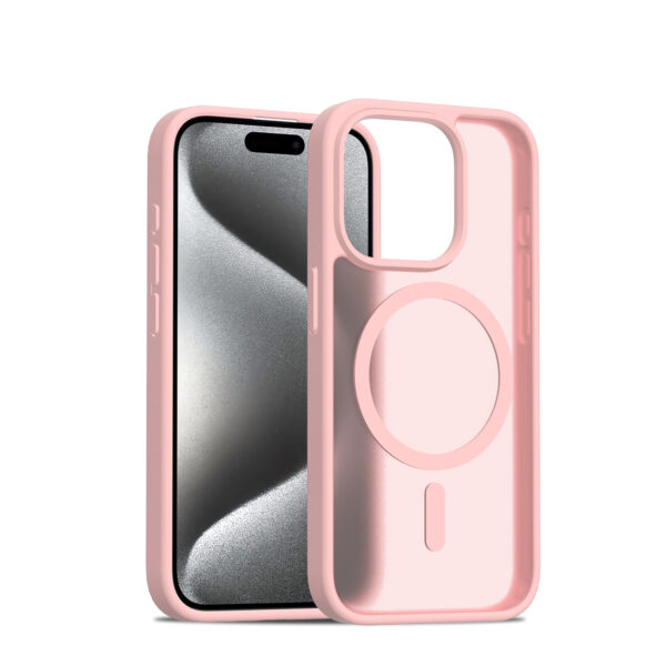 Solidenz FrostMag iPhone 15 Pro hoesje - Roze