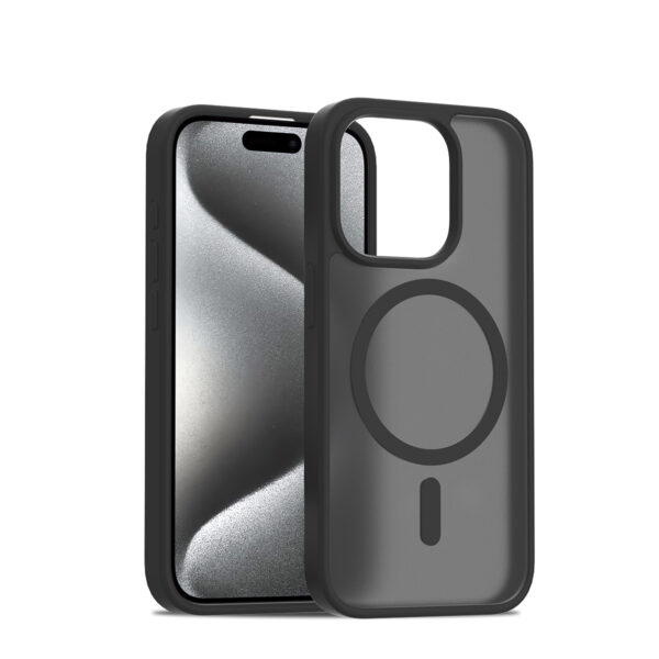 Solidenz FrostMag iPhone 15 Pro hoesje - Zwart