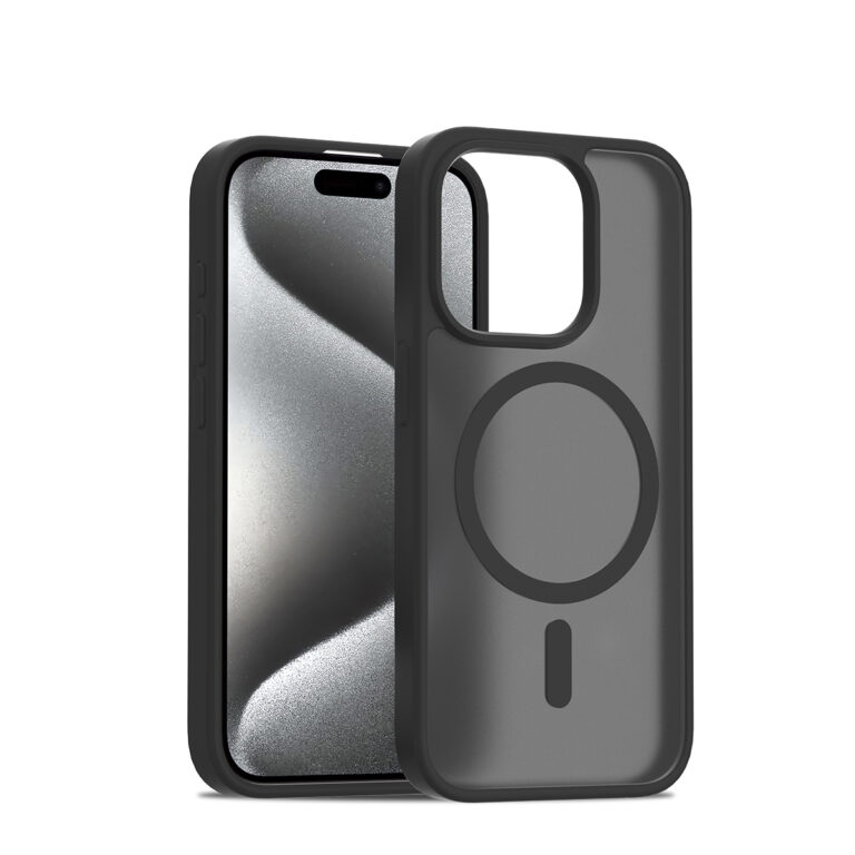 iPhone 15 Pro Max hoesje Solidenz FrostMag MagSafe hoesje zwart