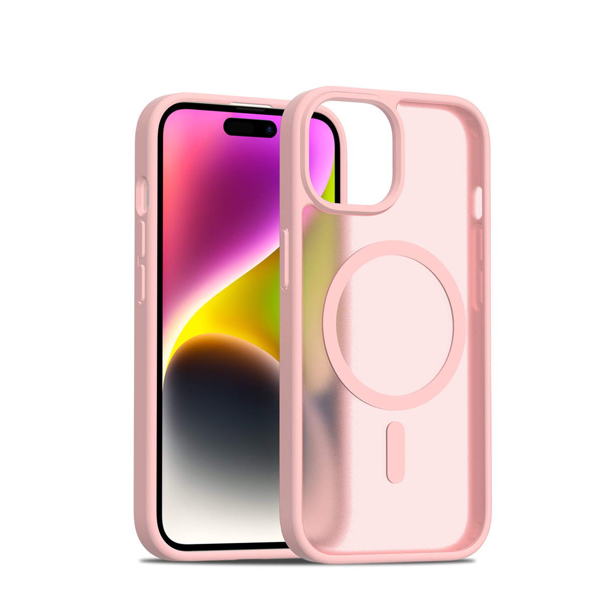 Solidenz FrostMag iPhone 15 hoesje - Roze Main Image