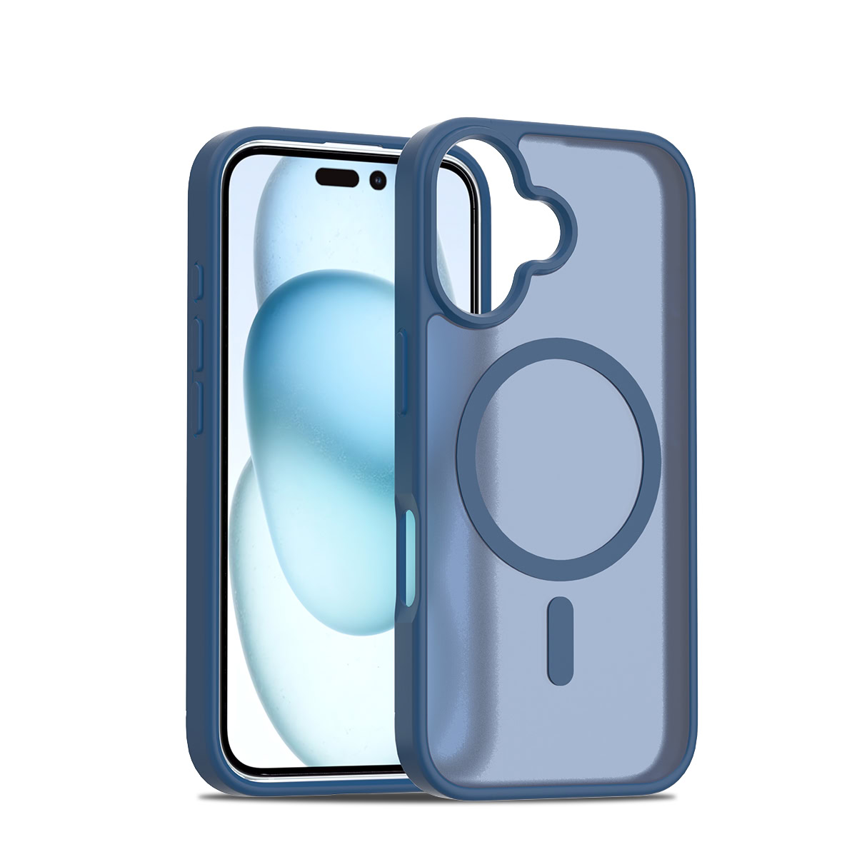 Solidenz FrostMag iPhone 16 hoesje - Donkerblauw Main Image