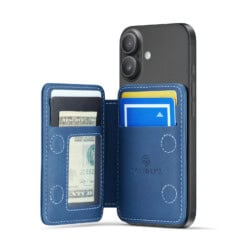 Solidenz MagSafe Wallet tot 4 kaarten - Blauw