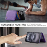 Solidenz MagSafe Wallet tot 4 kaarten – Paars - 9