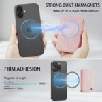 Solidenz MagSafe Wallet tot 4 kaarten – Roze - 8