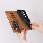 Solidenz Moda Book Samsung Galaxy S25 Ultra echt leren hoesje – Lichtbruin - 5