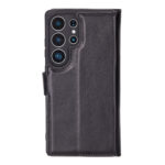 Solidenz Moda Book Samsung Galaxy S25 Ultra echt leren hoesje – Zwart - 1