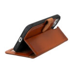 Solidenz Moda Book iPhone 17e / 16e echt leren hoesje – Bruin - 3