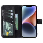 Solidenz Moda Book iPhone 17e / 16e echt leren hoesje – Zwart - 2