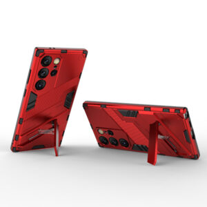 Solidenz StandGuard Xtreme Samsung Galaxy S24 Ultra hoesje - Rood - 2