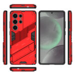 Solidenz StandGuard Xtreme Samsung Galaxy S25 Ultra hoesje – Rood - 1