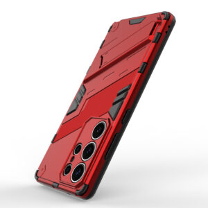 Solidenz StandGuard Xtreme Samsung Galaxy S25 Ultra hoesje - Rood - 3