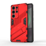 Solidenz StandGuard Xtreme Samsung Galaxy S25 Ultra hoesje – Rood - 4
