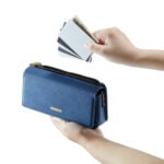 Solidenz Universele Schoudertas voor Telefoon en Portemonnee tot 7.5 inch – Blauw - 7