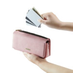 Solidenz Universele Schoudertas voor Telefoon en Portemonnee tot 7.5 inch – Roze - 7