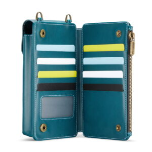 Solidenz Universeel Telefoontasje en portemonnee tot 7.3 inch - Blauw - 9