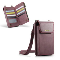 Solidenz Universeel Telefoontasje en portemonnee tot 7.3 inch - Rood