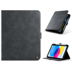 Solidenz Urban Book iPad 9 / iPad 8 / iPad 7 Hoes - 10.2 inch met pencilhouder - Zwart
