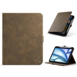 Solidenz Urban Book iPad Air 6 (M3 en M2) / Air 5 / Air 4 - 11 en 10.9 inch met pencilhouder - Bruin