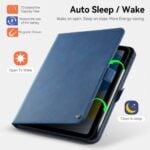 Solidenz Urban Book iPad 9 / iPad 8 / iPad 7 Hoes – 10.2 inch met pencilhouder – Blauw - 4