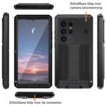 Stofdicht metalen hoes Samsung Galaxy S25 Ultra – Zwart - 1