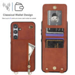 Solidenz Fashion Portemonnee hoesje met koord Samsung Galaxy A16 – Bruin - 4