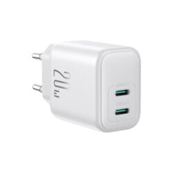 Joyroom 20W Dual-port USB-C Oplader - Wit