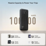 Joyroom 22.5W LED Power Bank Snellader – 10000 mAh inclusief USB-C kabel – Zwart - 12