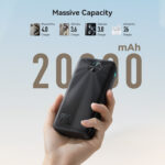 Joyroom 22.5W LED Power Bank Snellader – 20000 mAh inclusief USB-C kabel – Zwart - 10