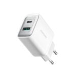 Joyroom 30W Dual-Port USB-A en USB-C oplader - Wit