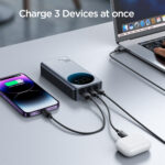 Joyroom 65W Digital Display Snellader Power Bank – 20000 mAh inclusief 100W USB-C Kabel – Zwart - 7