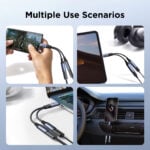 Joyroom Audio Adapter – Transfer Series 2-in-1 Audio Adapter – Type-C naar Dual Type-C – Zwart - 4